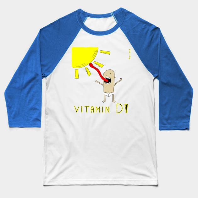 Vitamin D! Baseball T-Shirt by TigerFluff